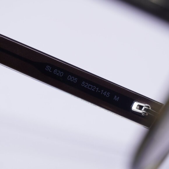 Saint Laurent SL620 005 Sunglasses Havana Round Frame, Brown Gradient Lenses - Picture 5 of 10